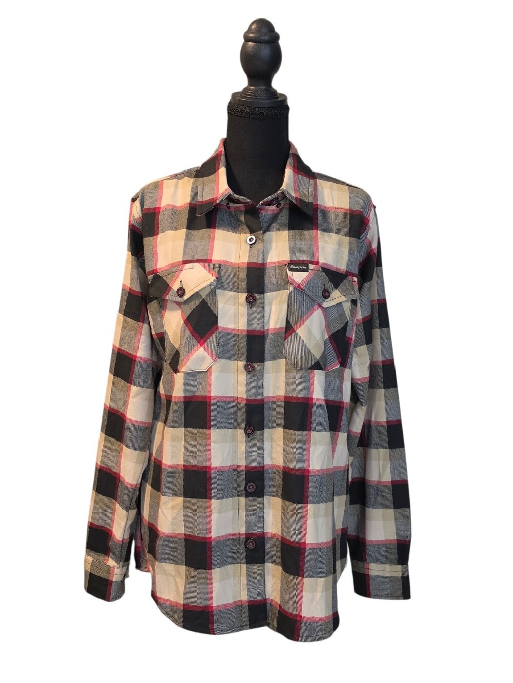 Dixxon Flannel Snap On Tools Limited Edition Plaid Long Sleeve Shirt Gorpcore
